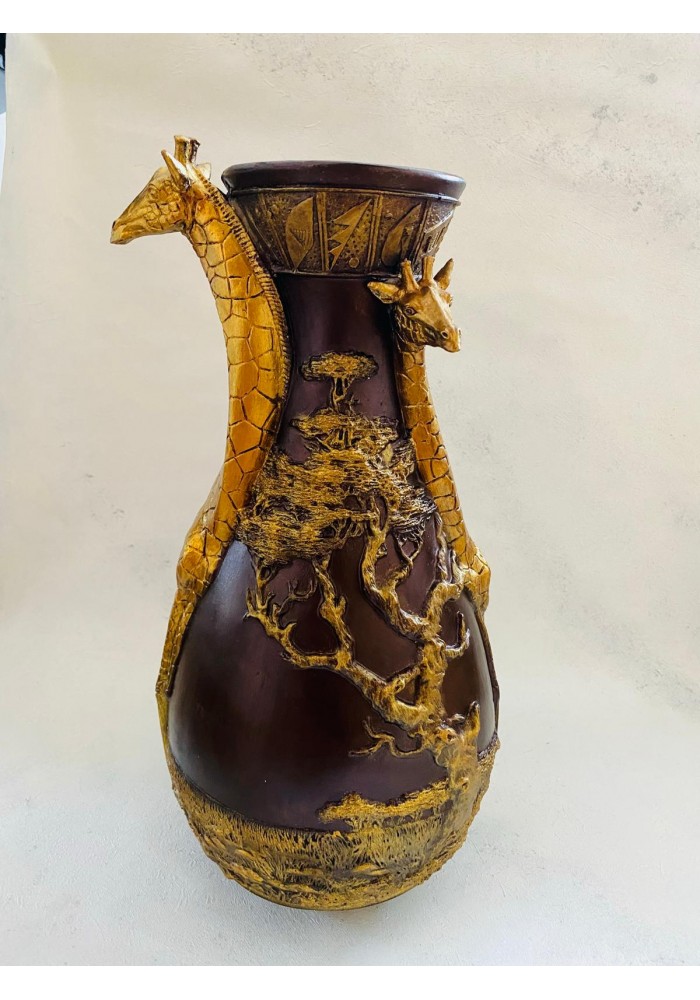 zürafa figürlü uzun vazo model 1